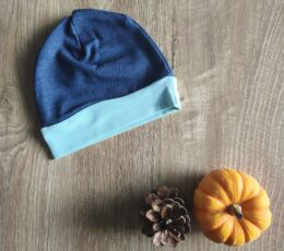 Kape za dojenčke - jeans modra