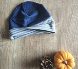 Kape za dojenčke - jeans modra