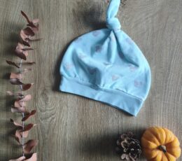 Kape za dojenčke -  mint z motivom mišk