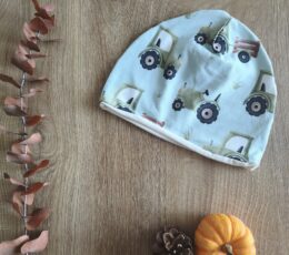 Prehodna kapa - modra z motivom traktorja