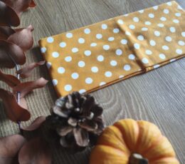 Otroški trak za ušesa - zenf z motivom pikic