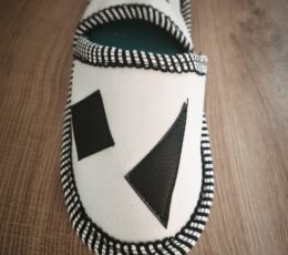 Otroški usnjeni copati z geometrijskim vzorcem, 32-33