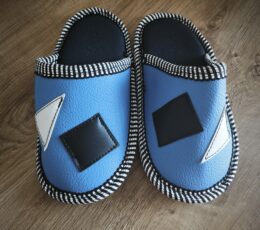 Otroški usnjeni copati z geometrijskim vzorcem, 34-35