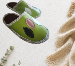 Usnjeni copati z listki, 40-41