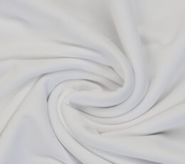 Bombažna prevešanka Enobarvna - bela - 011