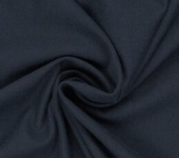 Bombažna prevešanka Enobarvna - jeans modra - 744