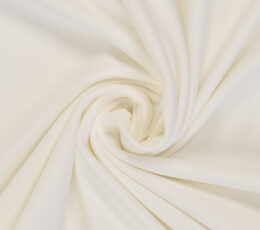 Bombažna prevešanka Enobarvna - bela - 009