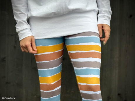 Bombažni jersey – elastično blago za majice in otroška oblačila Pastelne črte (13)