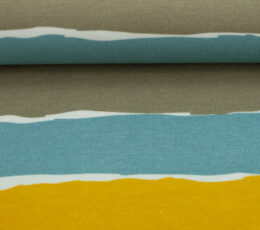 Bombažni jersey Črte - pastelne - 803