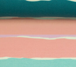 Bombažni jersey Črte - pastelne - 802