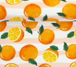 Bombažni jersey Pomaranča - oranžna – 423