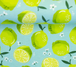 Bombažni jersey Limete – modra – 259