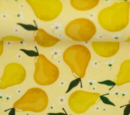 Bombažni jersey Hruška - rumena - 112