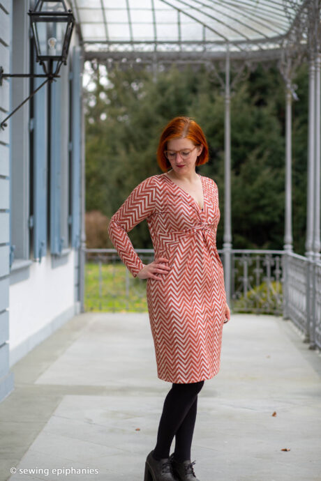 Bombažna prevešanka Geometrijski - oranžna - 713 (2)