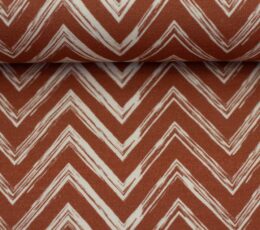 Bombažna prevešanka Geometrijski - oranžna - 713