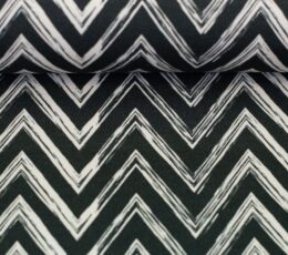 Bombažna prevešanka Geometrijski - siva - 790